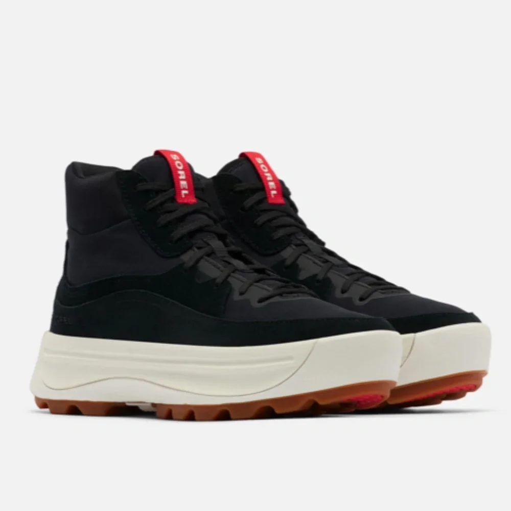 NWT SOREL WOMEN'S ONA™ 503 MID BLACK SNEAKER - Size 8